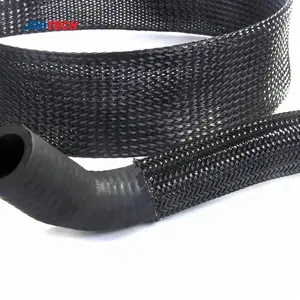 Wholesale price cable management expandable sleeve high temp resistance braided polyester expandable sleeving