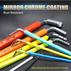 PRO'SKIT HW-230BL 9PCS Color Code Extra Long Arm Ball Point Hex <strong>Key</strong> <strong>Set</strong> for Machine/ Removal of Nuts by Electrical Technicians - Product Image 3