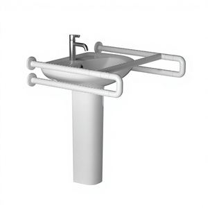 Support mural sans pieds pour lavabo, style minimaliste moderne, pour personnes âgées et handicapées, sécurisé, vente en gros fabricant - Product Image 4