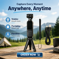 Caméra d'action portable 720P grand angle avec rotation à 180°, lampe torche LED intégrée, prise en charge jusqu'à 128 Go