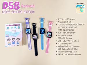 Reloj Inteligente D58 4G Android para Niños con Rastreador GPS Preciso, Llamada de Emergencia SOS, Videollamada, 1GB 16GB Gran Memoria, Batería de Larga Duración para Niños y Niñas - Product Image 2