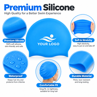 Bonnet de bain en silicone personnalisé avec logo, imperméable et élastique, pour adultes et enfants, prix usine