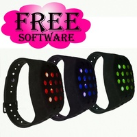Bracelet de minuterie led contrôlé par minuterie en silicone étanche RFID