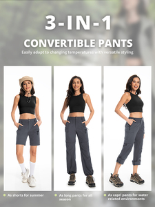 <span class=keywords><strong>Pantaloni</strong></span> da trekking traspiranti a vita alta personalizzati da <span class=keywords><strong>donna</strong></span> <span class=keywords><strong>pantaloni</strong></span> da trekking a gamba larga tinti <span class=keywords><strong>pantaloni</strong></span> decappottabili in stile piatto e Casual da <span class=keywords><strong>donna</strong></span> - Product Image 5