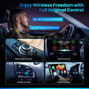 <b>Wireless</b> Carplay <b>Adapter</b> Bluetooth Android Auto Portable For Car Infotainment System T1T2T3T5 ABS Material - Product Image 4