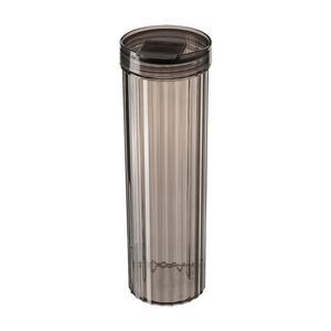 Pot de stockage hermétique pour grains de café, cylindre transparent avec couvercle à rabat, utilisation quotidienne, récipient alimentaire de 500 ml - Product Image 1