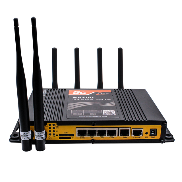 NR100 5G Cat20 NR M2M Industrial IP30 Router Dual Band Cpe