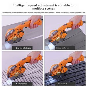 Máquina de Corte Semiautomática Eléctrica Tipo Tijera CN con Empuje Manual, Velocidad Ajustable, Motor sin Escobillas, para Cortar Manteles - Product Image 5