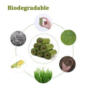 Sacs à déjections pour animaux de compagnie biodégradables en gros du fabricant, emballés en boîte, avec distributeur - Product Image 4