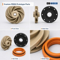 Pièces prototypes PEEK personnalisées, usinage CNC, impression 3D, service de pièces fonctionnelles