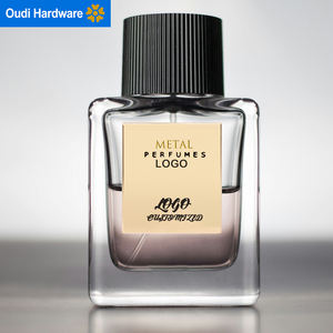 S007 OEM y ODM marca logotipo personalizado etiqueta de metal de <span class=keywords><strong>vidrio</strong></span> para botella de perfume <span class=keywords><strong>Mam</strong></span> - Product Image 1