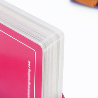 Cartes flash éducatives personnalisées avec motifs d'animaux et lettres anglaises pour l'apprentissage des mots, avec boîte rigide en deux parties pour enfants