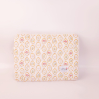 Housse de transport matelassée pour ordinateur portable 15 pouces avec motif imprimé personnalisé, antichoc, pour tablette, motif floral matelassé