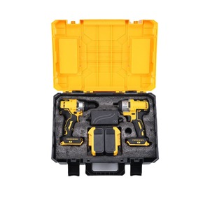 مجموعة أدوات كهربائية 5 قطع تشمل مثقاب لاسلكي ومفك براغي ومطحنة ومنشار ومثقاب مطرقي للاستخدام من قبل الكهربائيين والسباكين - Product Image 5