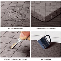 Tapis de cuisine anti-fatigue en PVC Tapis de sol intérieur imperméable doux et antidérapant personnalisé Tapis anti-fatigue rembourré pour porte de cuisine