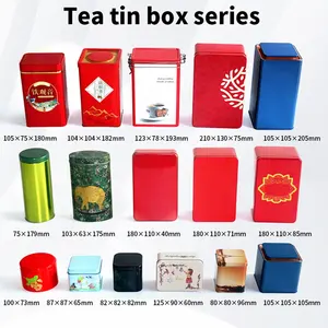 XPDリサイクル可能な茶缶キャニスターセット気密蓋付きホームキッチン缶コーヒー砂糖貯蔵用ルーズリーフ缶容器