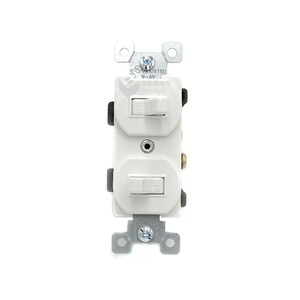 15A 120V Bosslyn US Standard appareils ménagers unipolaire Double interrupteur à bascule - Product Image 3