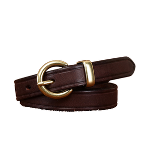 Cinturón Delgado de Cuero Vacuno Vintage para Mujer, Hebilla de Aleación, Estilo Casual, Longitud de 90-115 cm - Product Image 1