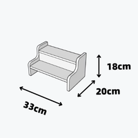 Vintage Massivholz-Hundebett mit Großem Raum, Leiter-Verbindungsschutz-Design, Ganzjährig Nutzbar, Rechteckig mit Abgerundeten Ecken