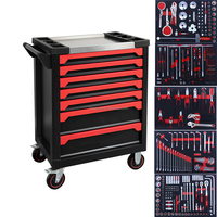Coffret d'outils professionnel pour garage et atelier, 333 pièces, avec tiroirs et chariot robuste