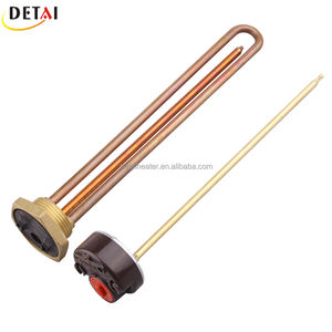 Elemen Pemanas Celup Tembaga 1200w 1500w 2000W Dengan Termostat Pemanas Tangki Air Tenaga Surya Pemanas Celup Kuningan Tersedia - Product Image 6