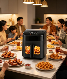 หม้อ<span class=keywords><strong>ทอด</strong></span>ไร้น้ำมัน Anbolife 2.2 ลิตร 800 วัตต์ ควบคุมแบบดิจิตอล อุณหภูมิ 80-200 องศาเซลเซียส ตั้งเวลาได้ 60 นาที ท่อทำความร้อน 304  ได้รับมาตรฐาน CE CB CETLus ETL LFGB RoHS รองรับ OEM - Product Image 5