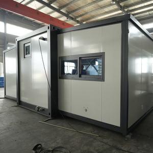 Maison conteneur pliable extensible de 20 pieds, bureau préfabriqué portable personnalisé - Product Image 1