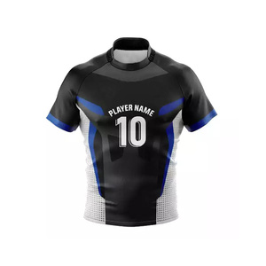 Camiseta de rugby 100% poliéster, transpirable, antibacteriana, para entrenamiento y práctica. - Product Image 5