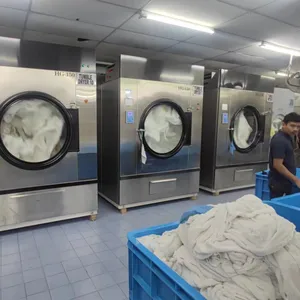 20KG 25KG 30KG 50KG 70KG 100KG Industrial Commercial Hotel Ozone Laundry Washing Machine And Dryers Price