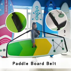समर्थन ले जाने का पट्टा समायोज्य मजबूत ले जाने कंधे का पट्टा गैर पर्ची paddleboard वाहक/भंडारण गोफन चप्पू बोर्ड सामान