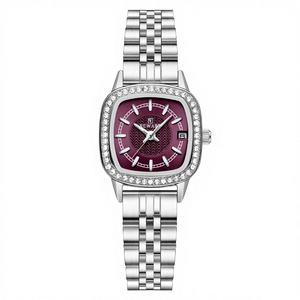 REWARD RD212061L Reloj de Cuarzo Elegante y Refinado para Mujer, Caja Cuadrada, Correa de Acero Inoxidable, Resistente al Agua 3BAR, Delicado, Pequeño y Único - Product Image 4