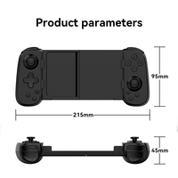 Manette de jeu extensible en vente chaude, manettes de jeu sans fil 2.4G BT pour Android Mobile Switch