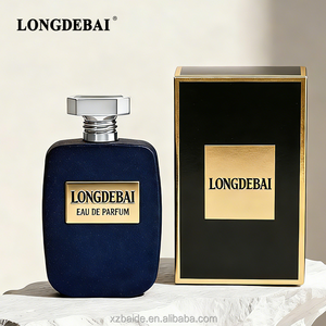 Botella de Perfume Cuadrada Plana de Lujo con Acabado Flocado, 30ml 50ml 100ml, Botella de Perfume de Vidrio Rojo, Botella de Perfume con Atomizador y Caja de Empaque - Product Image 3