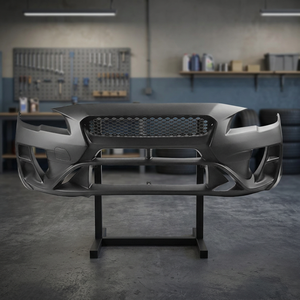 Nouveau matériau EPR PP pour pare-chocs avant Impreza WRX 2015-2021 avec découpes pour échappement, installation par vis, garantie de 6 mois - Product Image 3