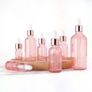 <b>50ml</b> 100ml Round Serum Glass Hair Essential Oil <b>Bottles</b> 30ml 1oz <b>Bottles</b> With Dropper - Product Image 2