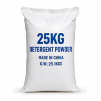 Détergent en poudre en vrac de 25 kg en sacs, fabriqué sur une ligne de production, pour la vente aux États-Unis et en Irak
