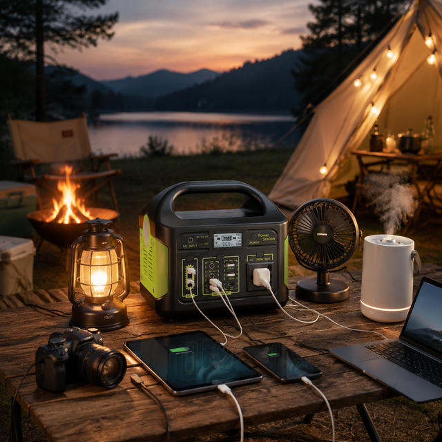 Portable Power Station LiFePO4 Battery Solar Generator Power Bank Energy Storage Power Supply 300W 500W LiFePO4 Battery Outdoor