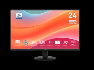 จอภาพธุรกิจดูแลดวงตาด้วยความละเอียด23.8นิ้ว100Hz FIPS ระดับไมโครดาว M-S-I นานาชาติ - Product Image 5