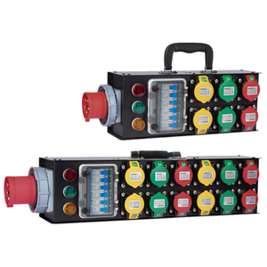 Boîtier de distribution d'alimentation électrique 3 phases pour scène, 6 ou 12 voies, pour éclairage LED et sonorisation en direct - Product Image 1