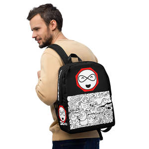 IW Comics #52 Minimalist <b>Backpack</b> Modern <b>Simple</b> Style with Strap Carrying System and Polyester Lining String Closure Type - Product Image 1