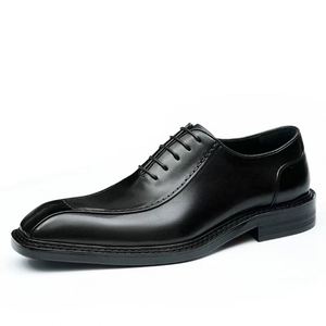 Zapatos de Cuero de Vaca Extra Grandes para Hombre, Verano 2025, Zapatos Formales de Negocios con Aumento de Altura, Zapatos de Cuero Transpirables para Hombre - Product Image 4