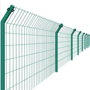 Outdoor Metal Garden Fence Panel 3D Curved Welded Wire Mesh Fence