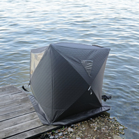 Tente de sauna de camping Warmfire de haute qualité pour 4 saisons, en Oxford 300D imperméable, triple couche, automatique, pop-up, pour 4 à 8 personnes, portable