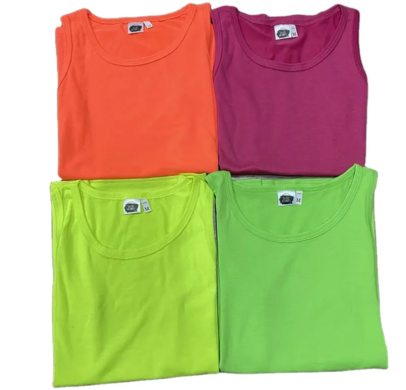 Promotion Kleinkind T-Shirt Polyester Blank Jugend hemden Plain Polyester Pastellfarbe Neon Kinder Tanks für Sublimation druck
