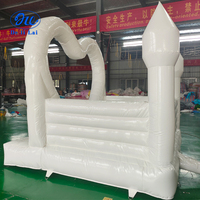Château gonflable blanc très vendu à l'exportation Château d'amour Château de proposition trampoline pour fête d'anniversaire et de mariage sur le thème de l'extérieur