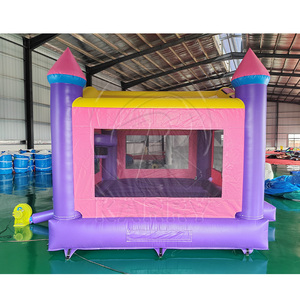 Château plein d'entrain gonflable commercial de haute qualité en PVC avec toboggan Combo 4x4 M pour fête et divertissement en plein air - Product Image 6