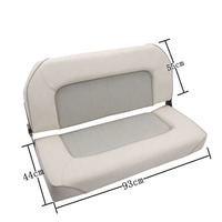 Canapé marin banc de siège double en cuir chaise de conduite pliante étanche siège de bateau de yacht résistant au soleil et à la saleté