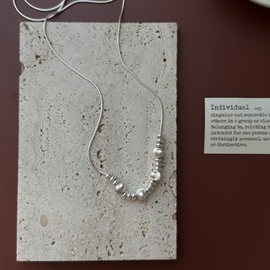 S925 Sterling Silver Korean Niche Starry Multi - wear Drawstring Snake Chain Korean Sweater Chain Wholesale - Product Image 2