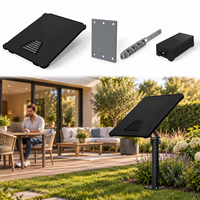 Kits de configuration Starlink pour yachts : Étui de protection en silicone pour Starlink Mini V5 Gen3, coussinet de protection de base, adaptateur de protection et organisateur de câbles