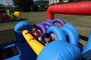 บ้านเด้งเป่าลมสำหรับกลางแจ้งเชิงพาณิชย์สำหรับเด็กบ้านเด้งในงานปาร์ตี้ปราสาทเด้งด้วยสไลด์ลูกบอลหลุมปีนเขาอุปสรรคเครื่องเป่าลม - Product Image 6